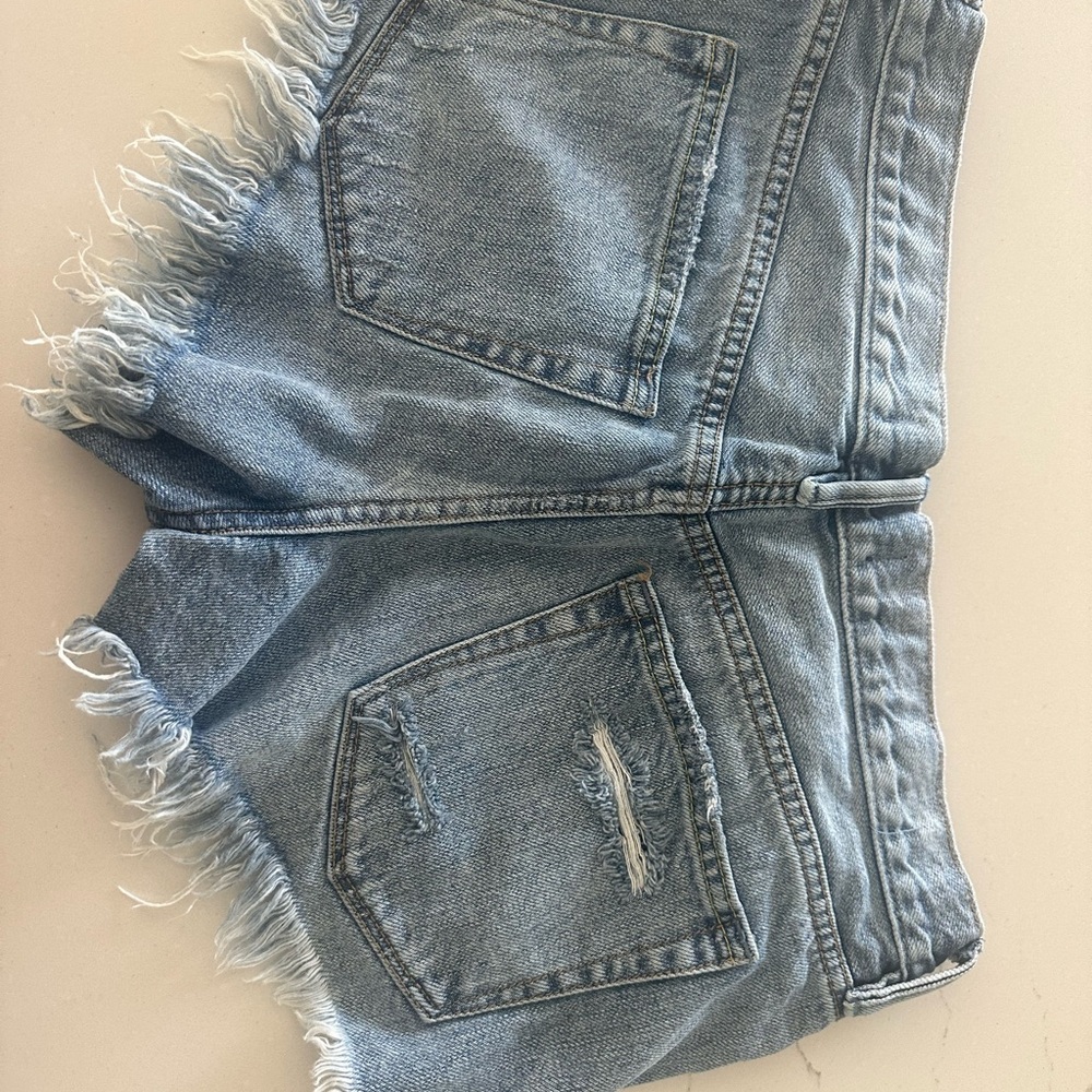 Free people denim shorts, size 26